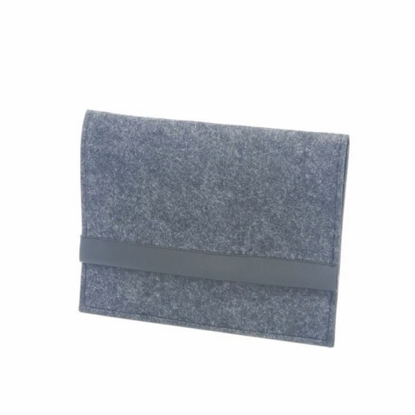 iPad felt case, 27x21cm, grey