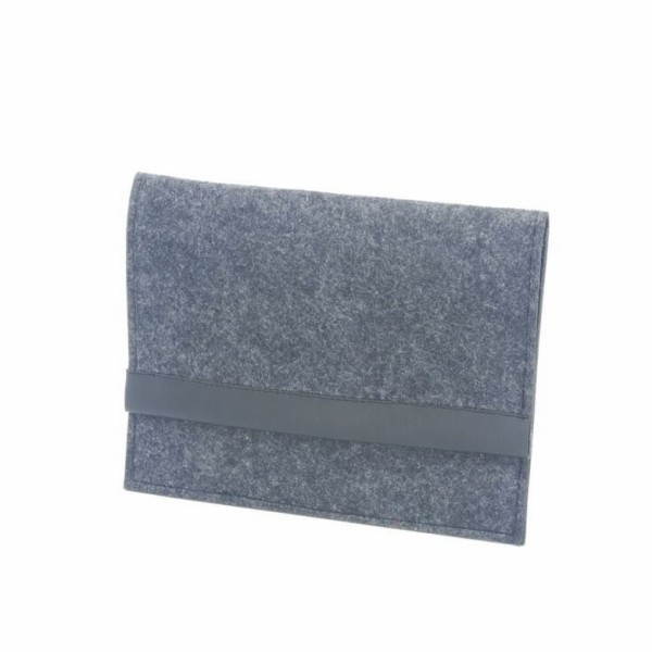 Pochette pour iPad en feutrine 27x21cm, gris