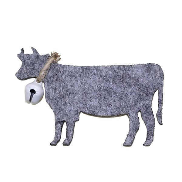 Felt cows, 55mm, 6 pcs