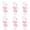 Felt birds, 9.5, pink, 6 pcs