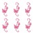 Felt butterflies, 11cm, dark pink, 6 pcs