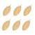 Felt leaves 70mm, light brown, 12 pcs