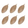 Felt leaves 70mm, brown, 12 pcs