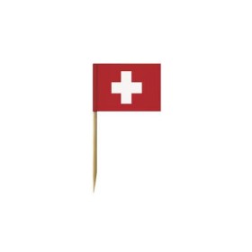 Bandera Suiza, 6.5cm, 10 pz