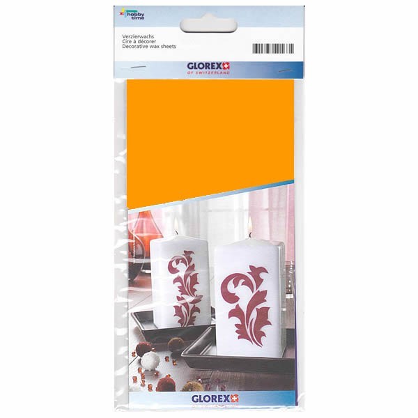 Wax sheet, orange