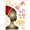 Pochoir Femme Afrique I