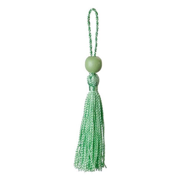 Set of 3 tassels, green