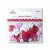 Buttons assortment pink/white, 42pcs