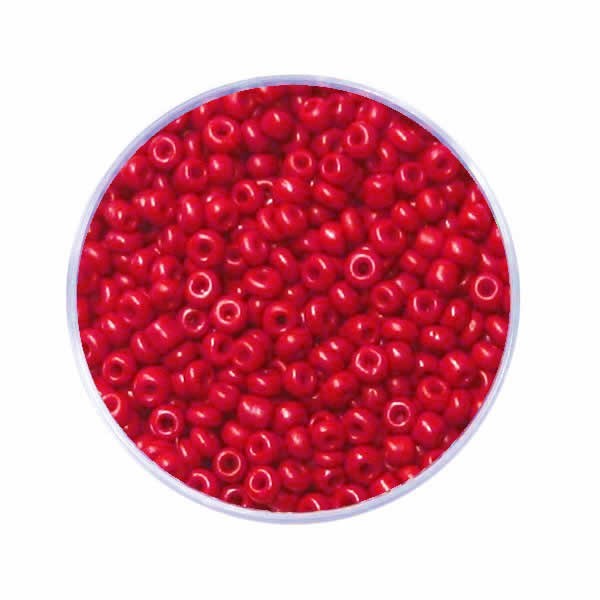 Rocailles 2.5mm, rojo oscuro