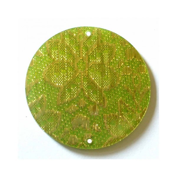 Connecteur 2 trous disque 45mm, vert