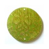 Connector 2 holes disc 45mm, green