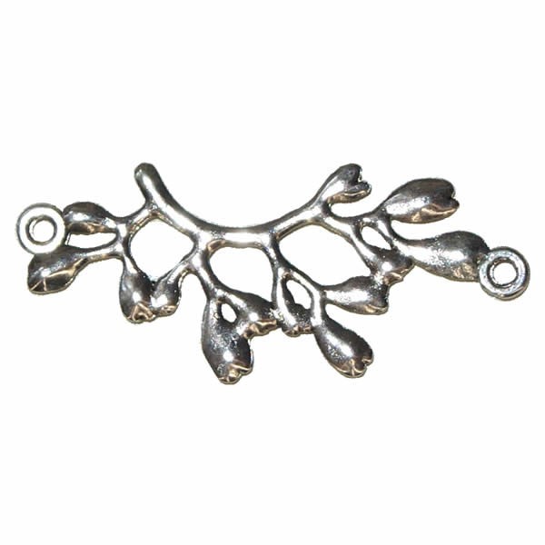 Pendant branch with 2 eyelets, 38x17mm