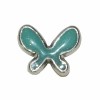 Pendant Butterfly, 20x15mm, turquese, 2 pcs