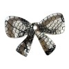 Plastic Bow, lace effect, 30x20mm, 1 pce