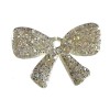 Plastic Bow, glitter effect, 30x20mm, 1 pce