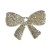Plastic Bow, glitter effect, 30x20mm, 1 pce