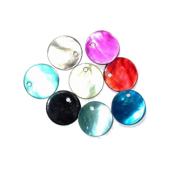 Muschel Anhänger Ø12mm, 24 Stk