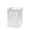 Lanterne papier Luminaria Coeur, 6 pces, 16x11x11cm