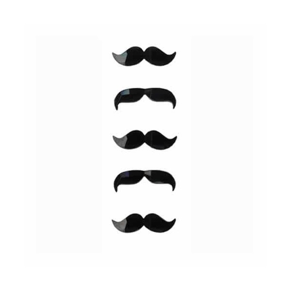 3D-Adhesive mustache, 38mm, 5 pcs