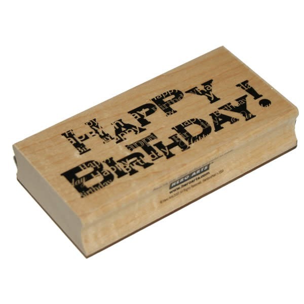 Hero Arts - Rubberstamp Happy Birthday