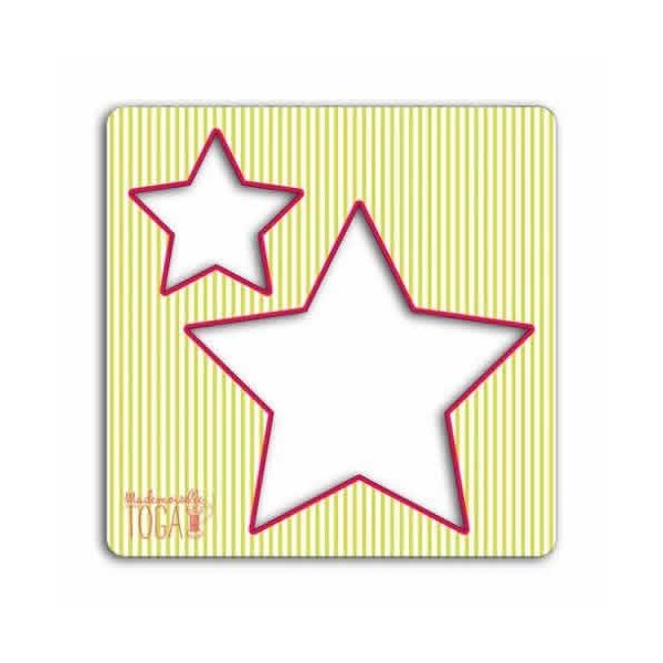 Creative stencil for sewing, stars