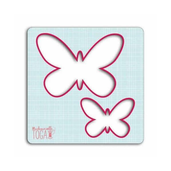 Plantilla para proyectos de costura, mariposa