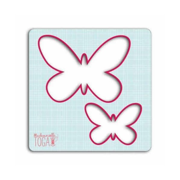 Creative stencil for sewing, butterflies