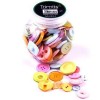 Assorted buttons pastel colors, 130 pcs