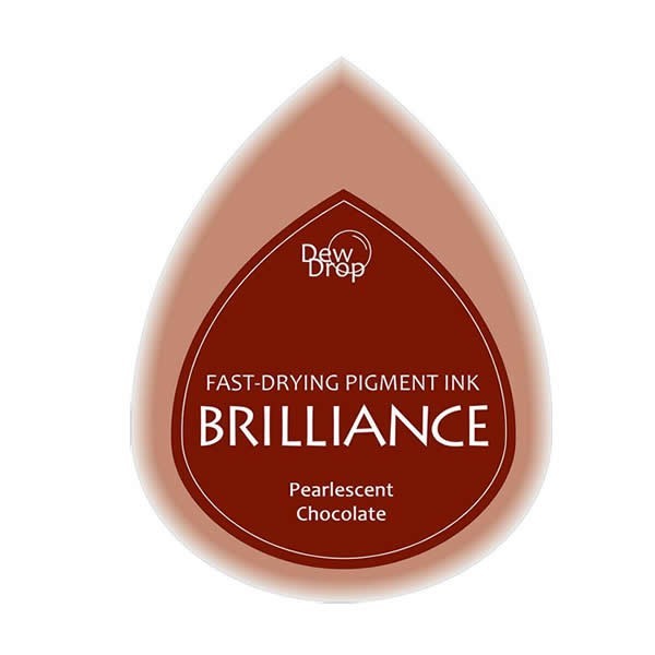 Brilliance stamp pad pearlescent chocolate