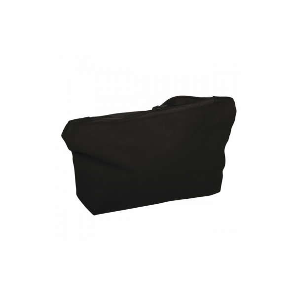 Cotton cosmetic bag, black