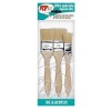 Set de 3 pinceaux plats (spalters)