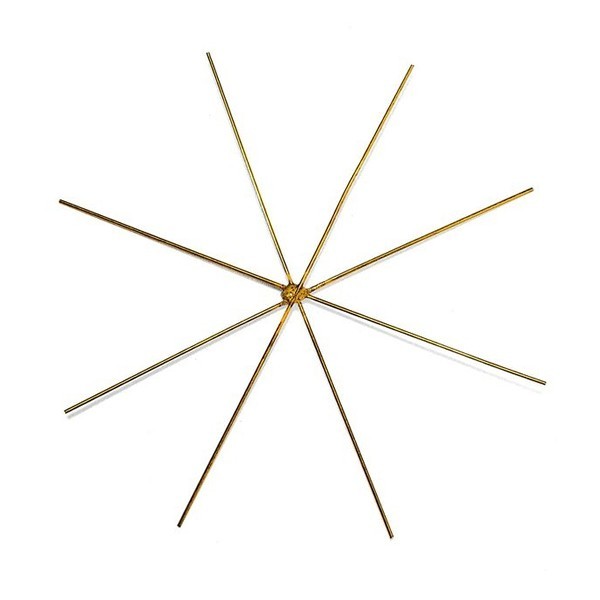 Estrella de latón, 11cm, 2 pz