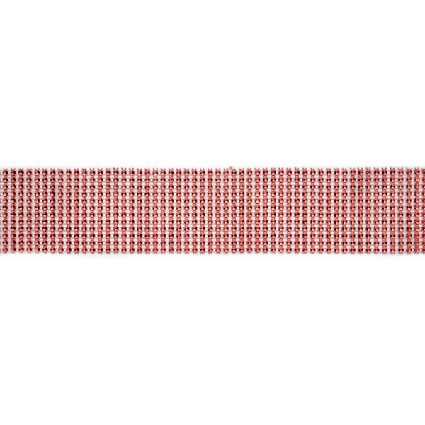 Rhinestones strip, 5.5x180cm, red