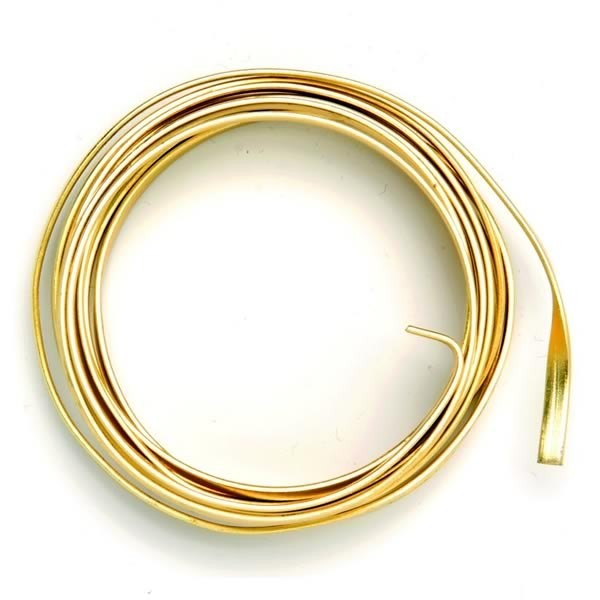 Aluflachdraht 1.2x4mm, 2m, gold