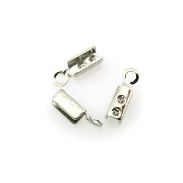 Endkappe 3mm silber, 10 Stk