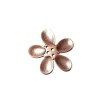Orchidee Knopf 20mm, silber