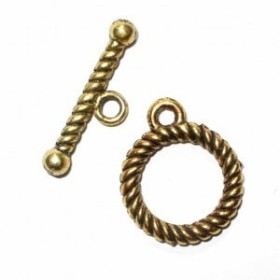 Stick clasp twisted, color : gold