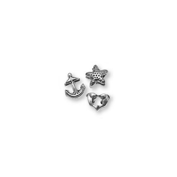 Charms Mar, 1cm, color plata