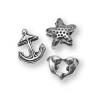 Charms Sea, 1cm, silver color