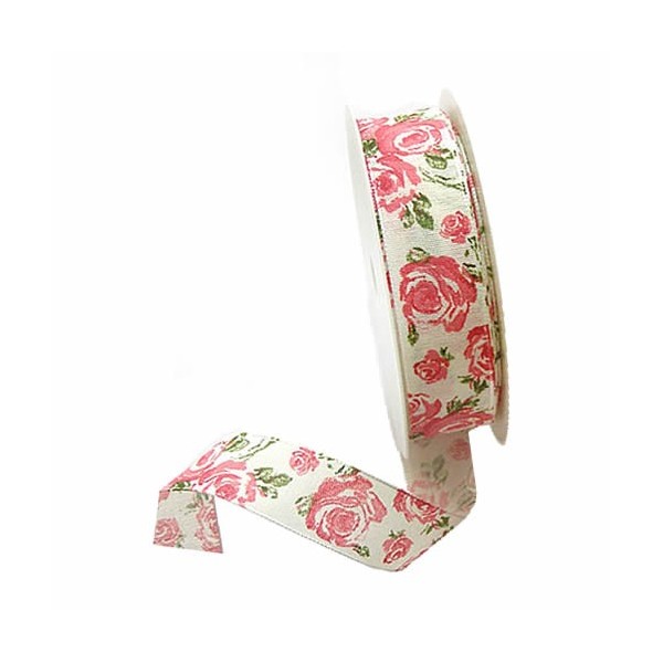 Ruban Roses, 25mm/2.5m