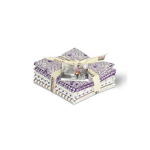 Gütermann - Tissus créatifs French Cottage violet/beige