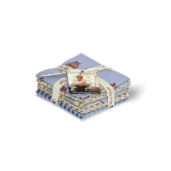 Gütermann Fat Quarters - Country Chic Cottage blue/sand