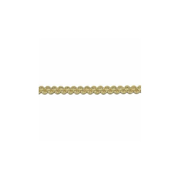 Metallic lace trim 10mm/2m gold