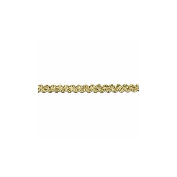 Metallic lace trim 10mm/2m gold