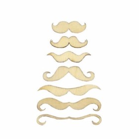 Bigote de madera, 14 pz