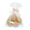 Plastic eggs, light brown, 6 pcs, 5cm