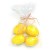 Plastic eggs, yellow, 6 pcs, 5cm