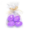 Plastic eggs, lilac, 6 pcs, 5cm