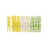 Spring pegs, yellow/green