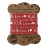 Adhesive Fabric Tape, red With Love